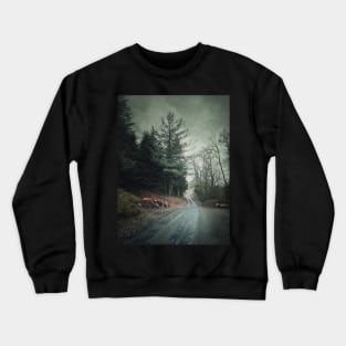 rainy day in the woods Crewneck Sweatshirt